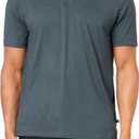 Unionbay Mens Short Sleeve Tech Sanded Jersey Polo (Medium, Olympus Green)