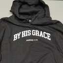 FAYALEQ Christian Sweatshirt By His Grace Letter Print Hoodie Christian Religious Sayings Sweater Bible Pullover Tops XL