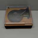 Vinyl Record Player Bluetooth Turntable with Built in Stereo Speakers Belt Drive 3 Speeds Vintage Turntables for Vinyl Records Support RCA Output, Aux in, Auto Stop, Light Walnut