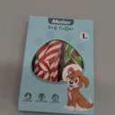 Christmas Bow Tie Dog Collar, TAGATMI Adjustable Dog Cat Collar and Bow Tie, Durable Buckle Light Collar Comfy Bowtie for Dogs Pets Best Gift Comfortable Detachable Red, L