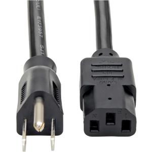 Eaton Tripp Lite Series 15 Amp Standard 3ft Computer Power Cord for PC, Monitor, Laptop & More | UL Listed, Heavy Duty 14 AWG, 5-15P to IEC C13, Replacement 3 Prong AC Power Cable (P007-003)