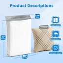 Metronic Poly Mailers 19x24 500Pcs Large Shipping Bags for Clothes,Heavy Duty Shipping Envelopes Bulk for Small Business,Strong Adhesive Self-Seal Plastic Mailing Bags for E-Commerce Packaging, White