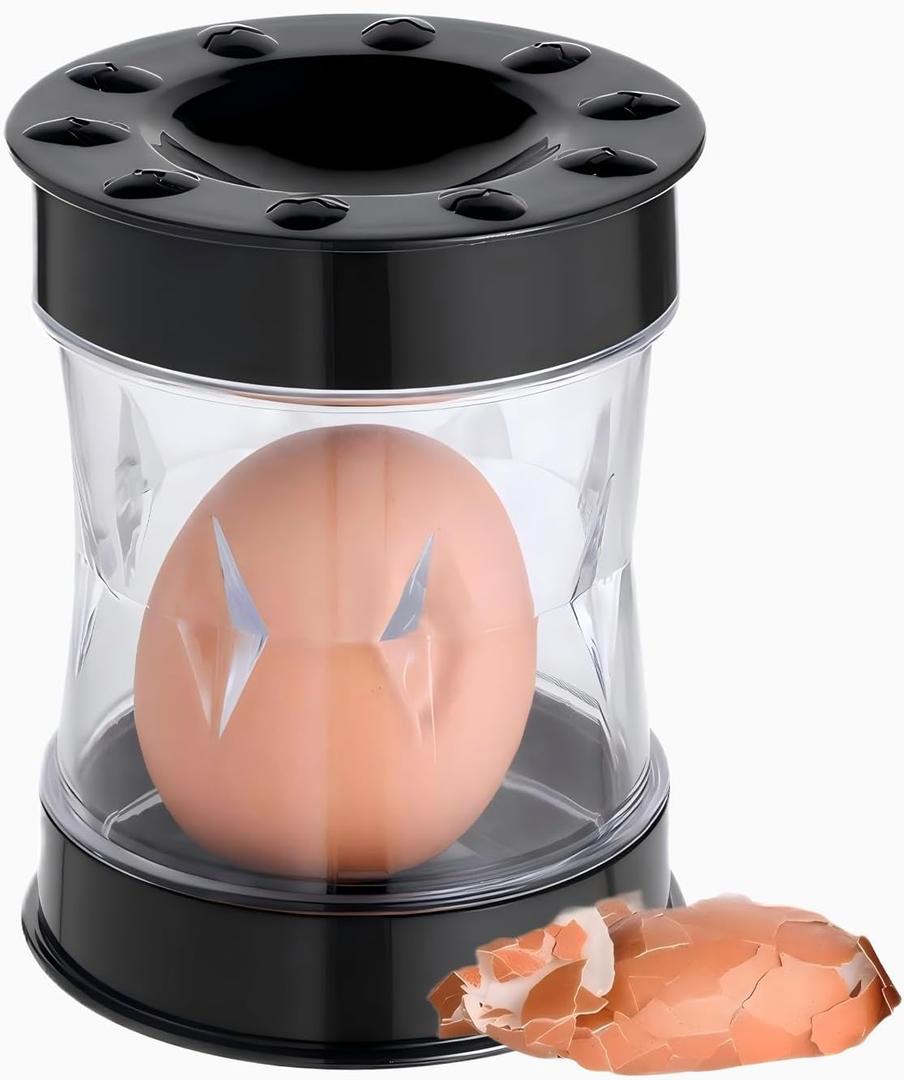 Egg peeler, shake to easily open the eggshell, suitable for all kinds of eggs, handheld kitchen tools for cooking and salads