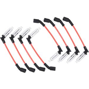 8PCS Spark Plug Wires Set 8mm Compatible with GMC Hummer Chevrolet Cadillac Spark Plug Wires Replacement OEM#M8-48322,48322R