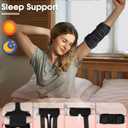 Elbow Brace for Cubital Tunnel & Ulnar Nerve Support Adjustable Night Splint for Tennis Elbow, Tendonitis & Nerve Pain Comfortable Elbow Stabilizer for Men & Women Fit Most (Black)