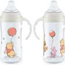 NUK Learner Cup, 10 Oz, Pack of 2, Pooh Bear  Soft Spout, Easy-Grip Handles, BPA Free, Spill Proof Transition Sippy Cup