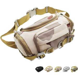 Large Tactical Fanny Pack for Men and Women Camo Waist Bag for Travel, Fishing Tackle Bag, Hunting, and Hiking Pack