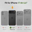 3 x FLIPALM Wallet Case for iPhone 17 Series with Wrist Strap - PU Leather Folio Flip with Credit Card Holder & Kickstand, Protective Cover (Blue, for iPhone 17 Air)