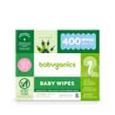Babyganics Baby Wipes, Unscented Diaper Wipes, 400 Count, (5 Packs of 80), Non-Allergenic and formulated with Plant Derived Ingredients