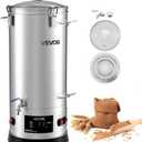 VEVOR Beer Brewing Equipment, 8 Gal/30L 304 Stainless Steel Home Beer Brewer,1500W All-in-One Home Brewing Kit with Tall strainer, Integrated Inner Barrel & Reinforced Handle