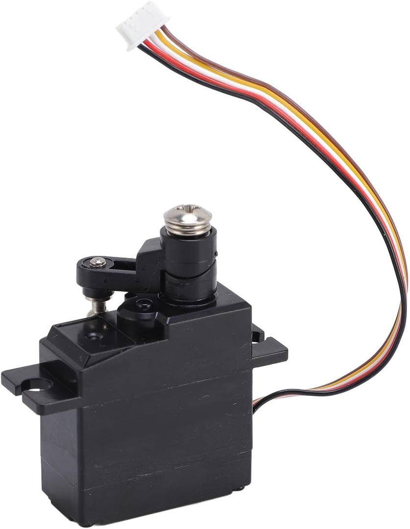 Ymiko 5 Wire RC Servo Motor for 1/18 Scale Remote Control Cars, Compatible with High Applications and Precision Steering Systems