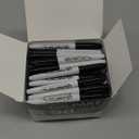 Chisel Tip Black Permanent Marker Pens - Permanent Markers Bulk of 90 Pack Waterproof,Fade-resistant,Quick Drying Black Markers Permanent Work On Wood, Metal, Stone, Glass For Office School Home