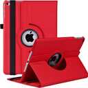 Rotating Case for iPad 9.7 Inch 2018 2017 / iPad Air 2 Case - 360 Degree Rotating Stand Protective Cover with Auto Sleep Wake for iPad 9.7 inch (6th Gen, 5th Gen) / iPad Air 2/ iPad Air (Denim Red)