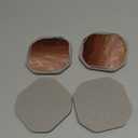 UMIRRO Absorbent Drink Coasters for Wooden Coffee Table, Rustic Country Farmhouse Silicone Cup Mats with Felt Pads for Tabletop Protection, Unbreakable, Easy to Clean, Brown Wood Texture, 4", 4 Pack