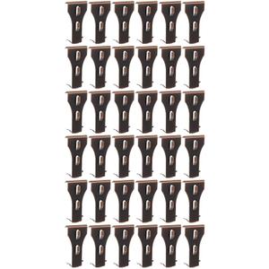 36 PCS Brick Clips - Heavy Duty Metal Wall Hangers for Bricks Wall Hanging, Brass Brick Hook Clip Fits Standard 2-1/2 to 2-3/4 Inch, No Drill Siding Clips for Indoor & Outdoor Decor