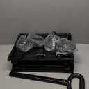 Wagons Carts Foldable, Lightweight Portable Utility Shopping Cart with Wheels, Folding Grocery Wagon Cart for Grocery, Camping, Shopping, Beach, Garden, Sports Black (100L)