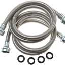 General Electric PM14X10005 Stainless Steel Washing Machine Hoses, 4-Foot (2-pack)