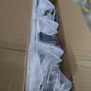 Van Roof Ladder Rack, 3 Adjustable Crossbars (48"-67") with Rain Gutter Mounts, Compatible with Chevy Express 1500/2500/3500 and GMC Savana Cargo Vans