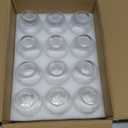 FAWLES Stemless Wine Glasses Set of 12, 15 Ounce Smooth Rim Standard Wine Glass Tumbler for Red, White Wine, Dishwasher Safe