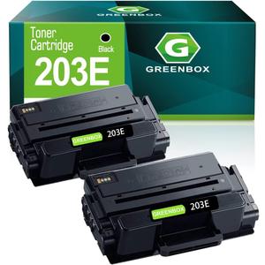 GREENBOX Compatible MLT-D203E Toner Cartridge Replacement for Samsung D203E MLTD203E SU890A, 10,000 Pages High Yield for ProXpress M3870FW M3370FD M4070FR M3320ND M3820DW M4020ND M4072 (2 Black)