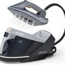 Steam Iron for Clothes with LED Screen, 1800W Steam Station 1.5L Removable Water Tank, Auto Shutoff, Ceramic Soleplate, Anti-drip, Anti-calc, Self-clean, Ironing Steamer for Home, Blue