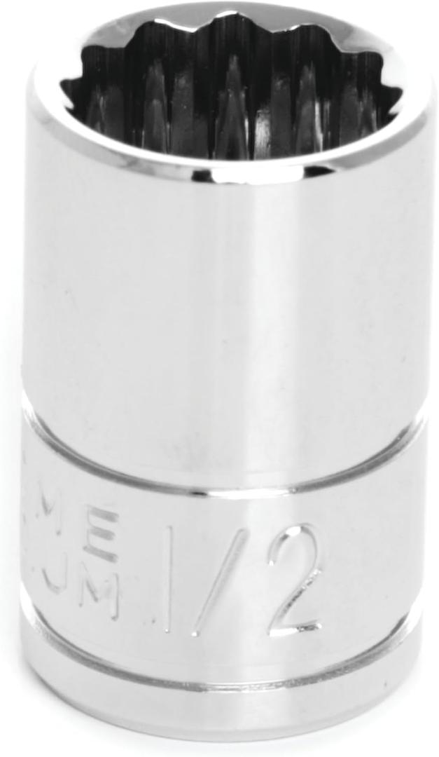 2 x Performance Tool W38516 12-Point Socket, 3/8-Inch Drive, 1/2