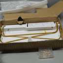 Forbena Gold Floating Shelves for Wall Decor Set of 3, Bathroom Shelves Over Toilet, Modern Display Wall Shelf with Guard Rail for Living Room Bedroom Organizers and Storage  White and Gold