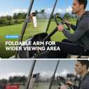 Upgraded Magnetic Golf Cart Phone Holder, [Tri-Fold+All Alloy] Golf Gifts for Men Him Golfers Father, 2026 Golf Cart Accessories Compatible with MagSafe iPhone 17-12 for Club Car, EZGO, Yamaha