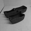 Small Storage Baskets for Organizing | Closet Organizer Bins | Shelf Toy Basket | Woven Rope Baskets | Cube Decorative Box | Shallow Basket | 11.5x7.5x4.7 | 3 Packs Dark Gray