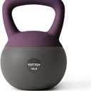 YOTTOY Soft Kettlebell, Set for Strength Training Kettlebells & Home Workouts, Soft-Sided Cushioned Base, Wide-Handle - Ideal for Men, Women, & Beginners (10LB-Purple)