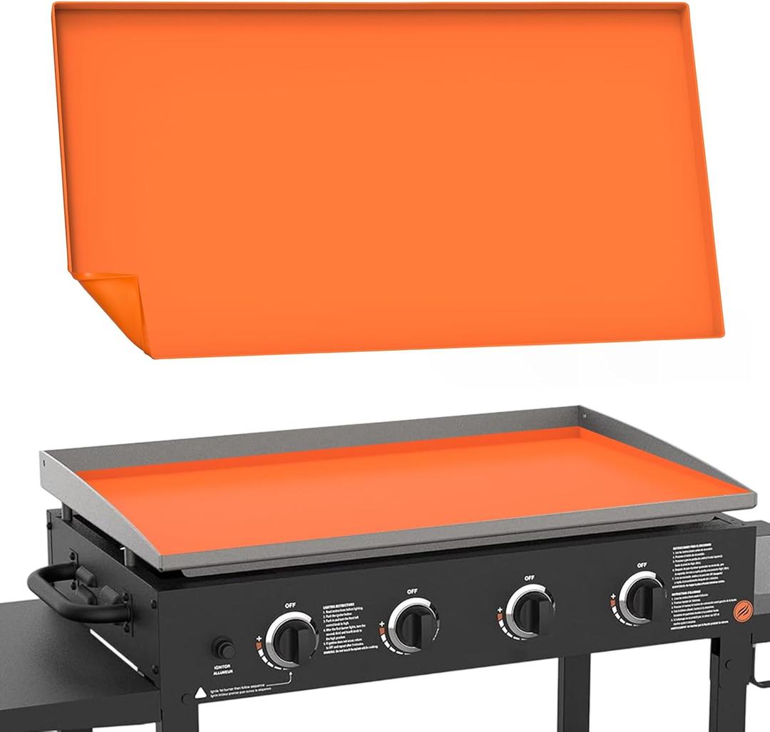 Silicone Griddle Cover Mat for Blackstone - 36 Inch Griddle Accessories Full Cover Wrapped Grill Mat Reusable Heavy Duty Food Grade Silicone Grill Mats