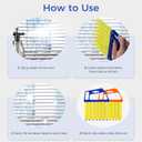 4Pcs Window Venetian Blind Cleaner Duster Tool,Washable 7 Fingers Dusting Cleaner and Air Vent Cleaner,Shutter Brush,Blinds Air Conditioner Keyboard Fan Duster Dirt Housekeeping Tool
