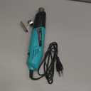 Heat Gun, 380W Fast Heat Mini Hot Air with 2-Temp Settings 480F-850F(249C-455C) Overheat Protection Reflector Nozzle, 4.9Ft Long Cable for Shrink Wrap, Vinyl, Crafts, Epoxy Resin (Blue)