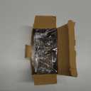 Toothpaste and Toothbrush Holder Rack Stainless Steel Storage Stand Drainage Design for Bathroom Organization Toothpaste Shelf for Washbasin Essentials (Black)