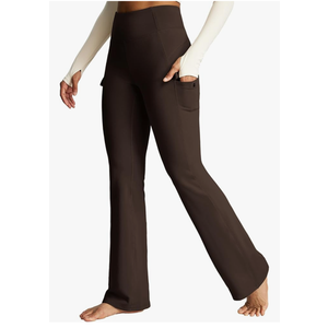 Heathyoga Cargo Pants Women Fleece Lined Leggings Waterproof Hiking Pants Women Thermal Pants Warm Wide Leg Sweatpants Winter M