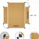 XBoard 24 x 18 Inch Wall-Mounted Office Cork Board, Notice Bulletin Board with Aluminum Frame