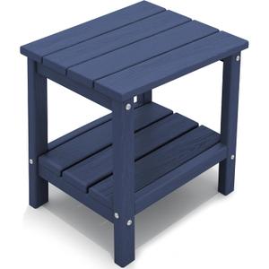 KINGYES Double Side Table, Adirondack End Table- Navy