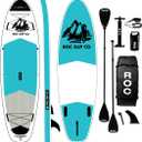Roc Inflatable Stand Up Paddle Boards with Premium SUP Paddle Board Accessories, Wide Stable Design, Non-Slip Comfort Deck for Youth & Adults (Teal)