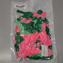 Pink Green Balloon Arch Garland Kit with Star Foil Balloons 4D Round Ball Balloons for Woodland Baby Shower Wedding Tropical Safari Birthday Party Decorations