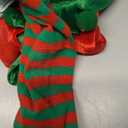 Christmas Elf Costume for Girls Holiday Elf Costume Dress With Elf Hat Shoes Stockings (7-8 Years)
