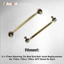 labwork 2 x 17mm Steering Tie Rod End Ball Joint Replacement for 110cc 125cc 150cc ATV Quad Go Kart