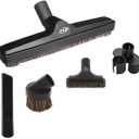 OVO 5PCS Universal Vacuum Cleaner Accessories - 12in Floor Brush, Dusting Brush, Crevice Tool, On-Board Caddy Tool, Upholstery Brush, 1 1/4 inch (32mm) Inner Diameter, Fits All
