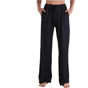 Womens PPants Classic JoggersSofy Winter Pjs Bottoms Wide Leg Baggy Trousers Size XS