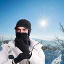 12 Pairs Black Winter Magic Gloves: Unisex Adult Stretchy Warm Knit Full Fingers Gloves for Teens Men Women (Black)