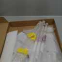 Bkemiy Clear Round Acrylic Side Table for Small Spaces, 11.81" L x 11.81" W x 19.82" H, 2 Tier Small Modern Drink End Table Nightstand, Minimalist Bedside Table for Living Room, Bedroom, Bathroom