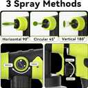 Cordless Paint Sprayer for Ryobi 18v BatteryHVLP Spray Paint Gun with Brushless Motor and Copper Nozzle, 200W Cordless Paint Sprayer for Home, Car, Furniture & Wall Painting (Battery Not Included)