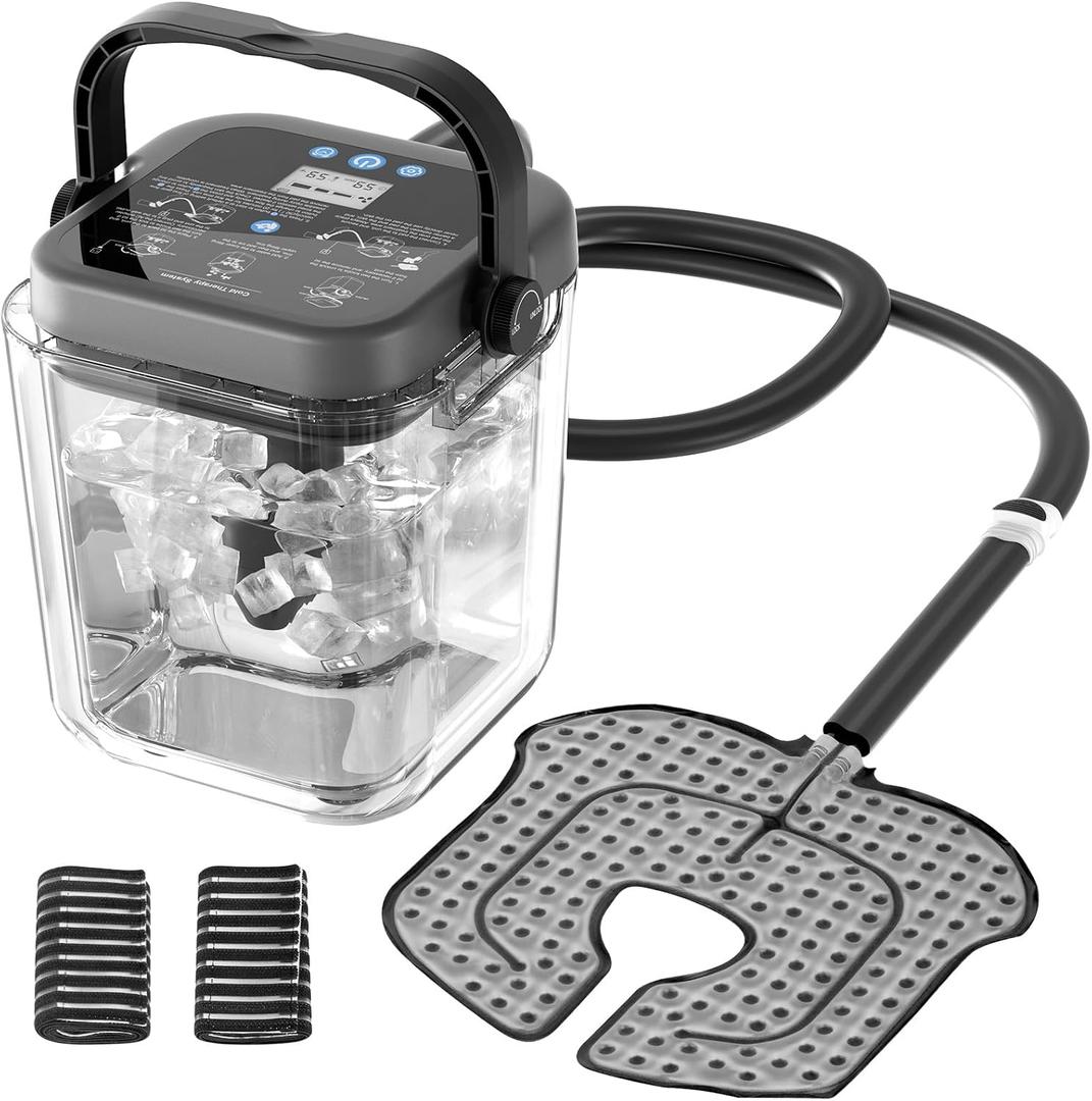 Ice Machine for Knee After Surgery, Cold Therapy Machine with Rechargeable Battery, Wireless Cryotherapy System for Knee Replacement Post-Surgery Recovery