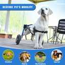 Dog Wheelchair for Back Legs, Dog Wheelchair with All-Terrain Tires & Durable Bearings, Large Dog Wheelchair for Back Legs,88.1-132.2 lbs(XXL)