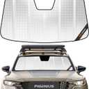 Windshield Sun Shade for Mazda CX50 2023-2025. Reflective Aluminum Film Front Window Sunshade - BLAZBLOCK (Shiny Silver (Classic))