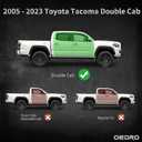 OEDRO Drop Down Running Boards Compatible with 2005-2023 Toyota Tacoma Double Cab, 6 Inch Bolt-on Side Steps, Textured Steel Nerf Bars
